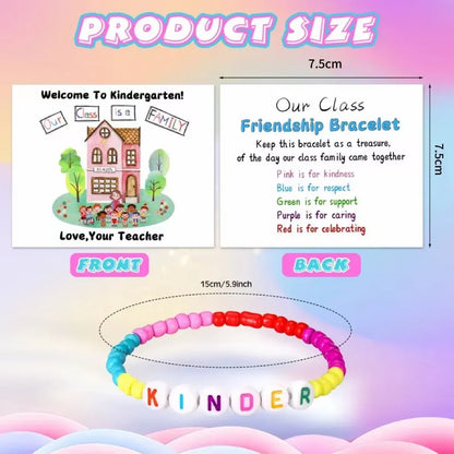 Vehicle-Ready Back to School Friendship Bracelets Set -Include Our