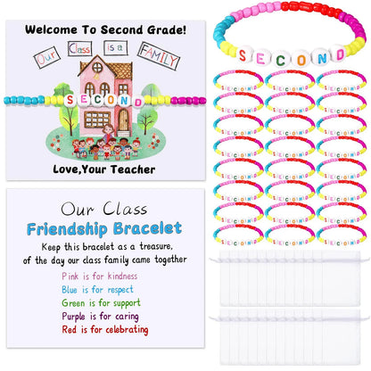 Vehicle-Ready Back to School Friendship Bracelets Set -Include Our