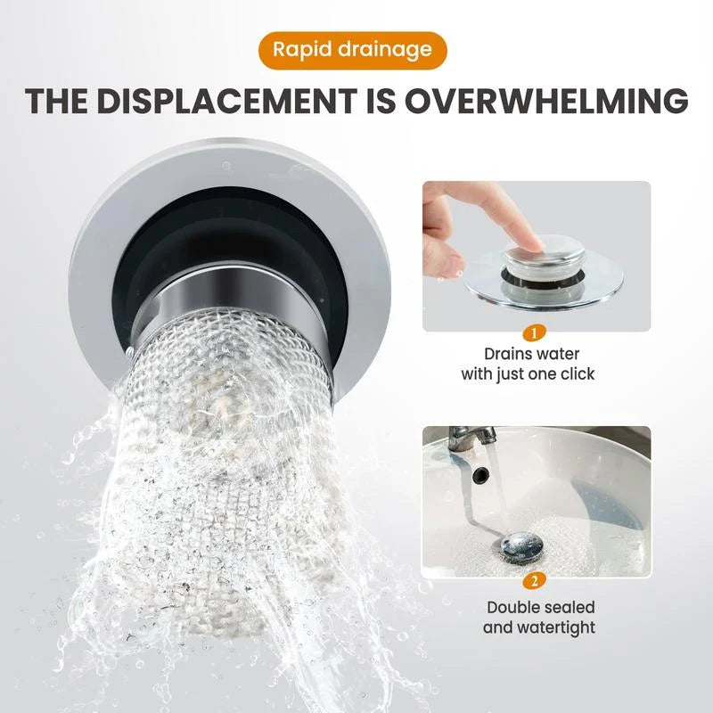 Easy-Care Universal Pop-Up Sink Drain Filter for Routine Upkeep