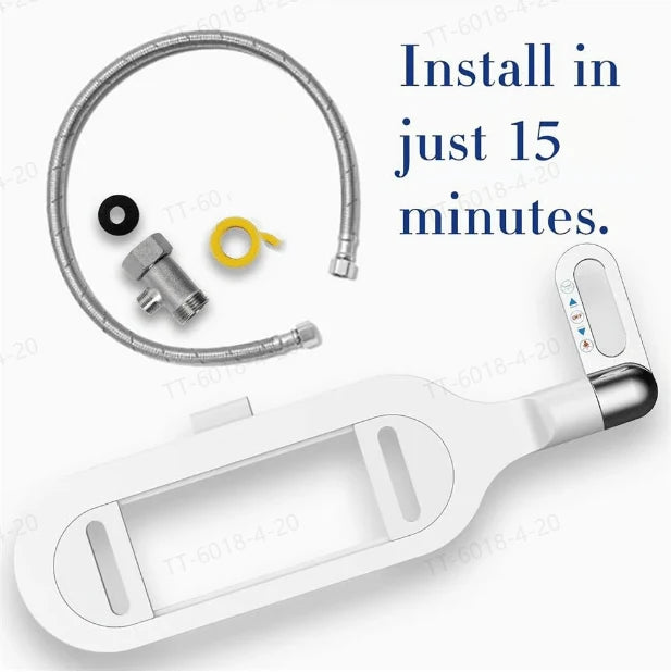 Non-Electric Dual Nozzle Bidet with Self-Cleaning Function