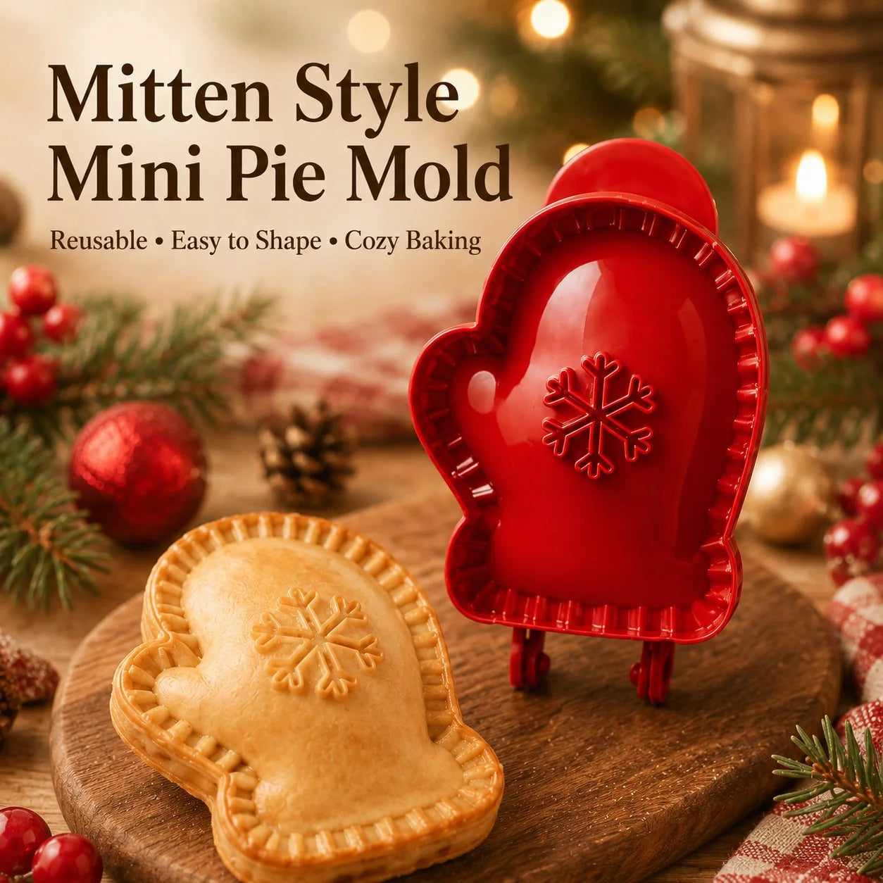 Purpose-Built Beginner-Friendly Mini Hand Pie Press Mold – 6 Fun