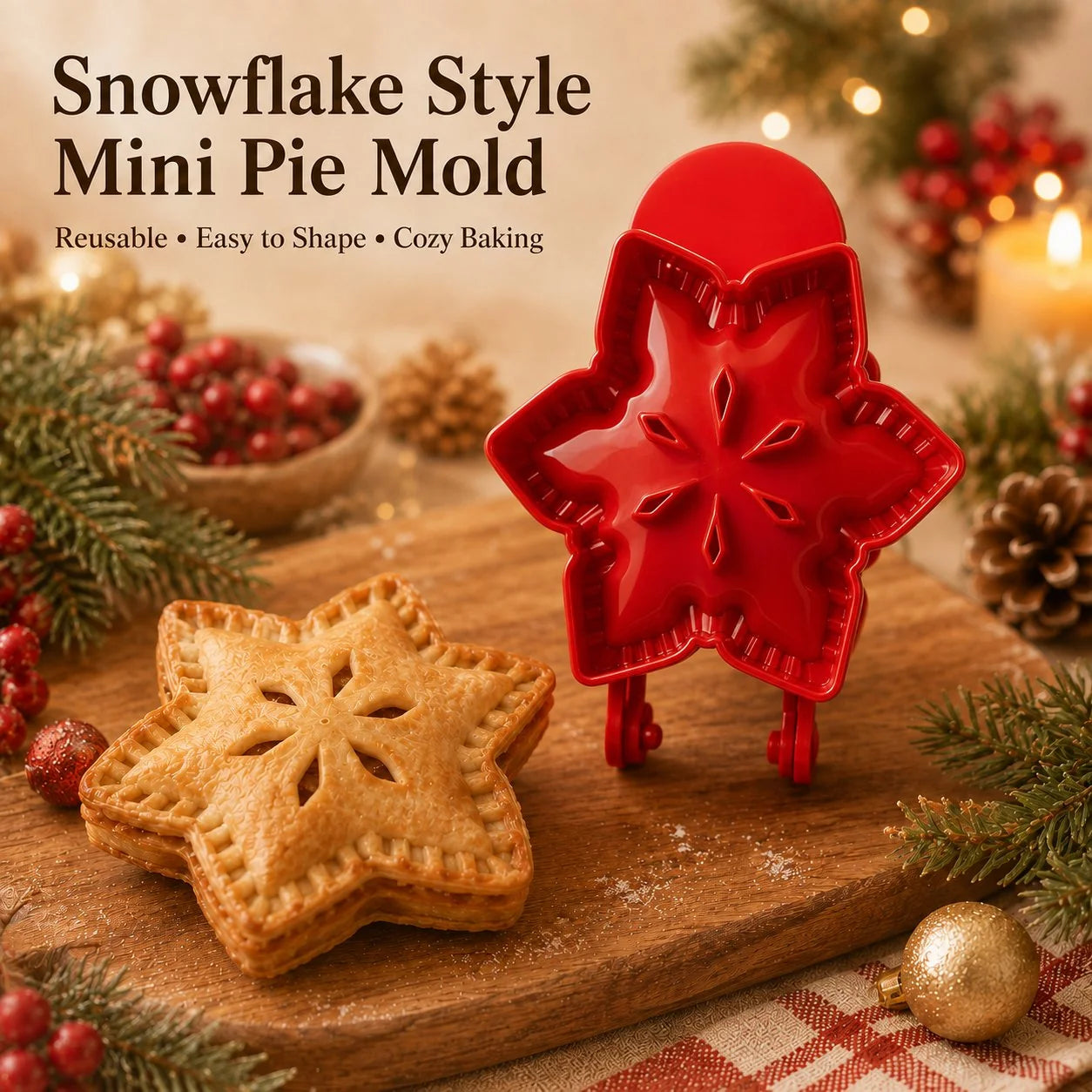 Purpose-Built Beginner-Friendly Mini Hand Pie Press Mold – 6 Fun