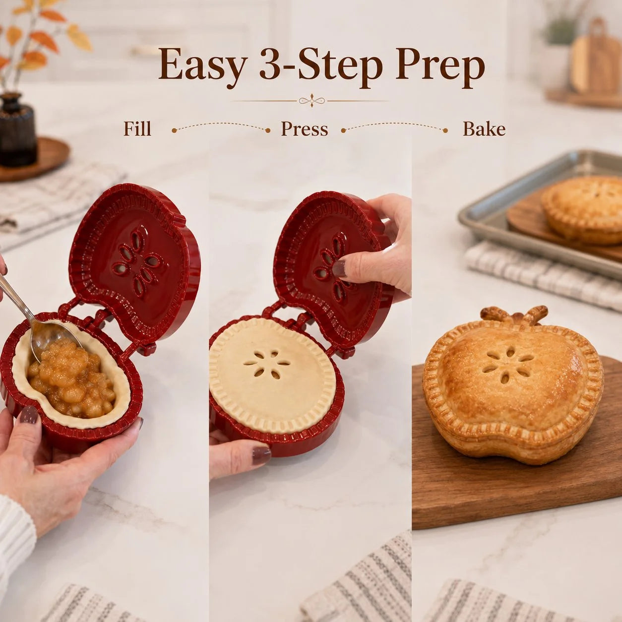 Purpose-Built Beginner-Friendly Mini Hand Pie Press Mold – 6 Fun