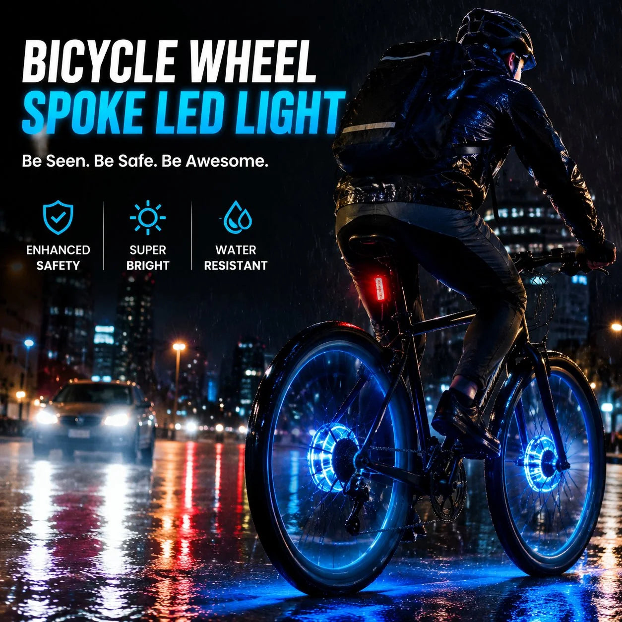 Decorative Bicycle Wheel Spoke LED Light for Focused Lighting