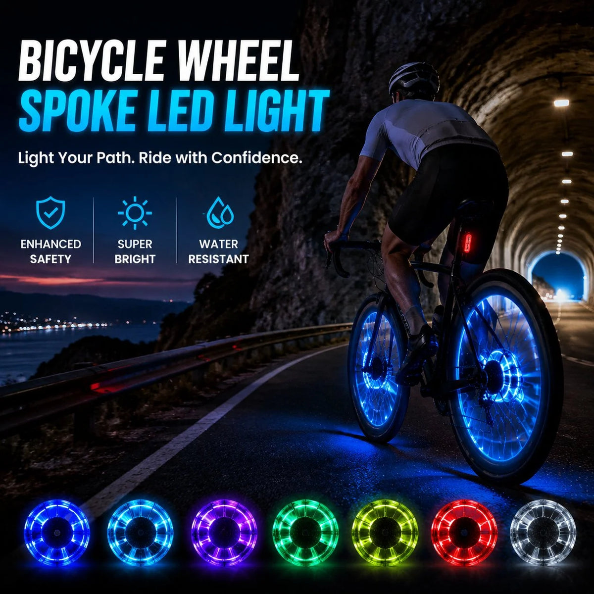 Decorative Bicycle Wheel Spoke LED Light for Focused Lighting