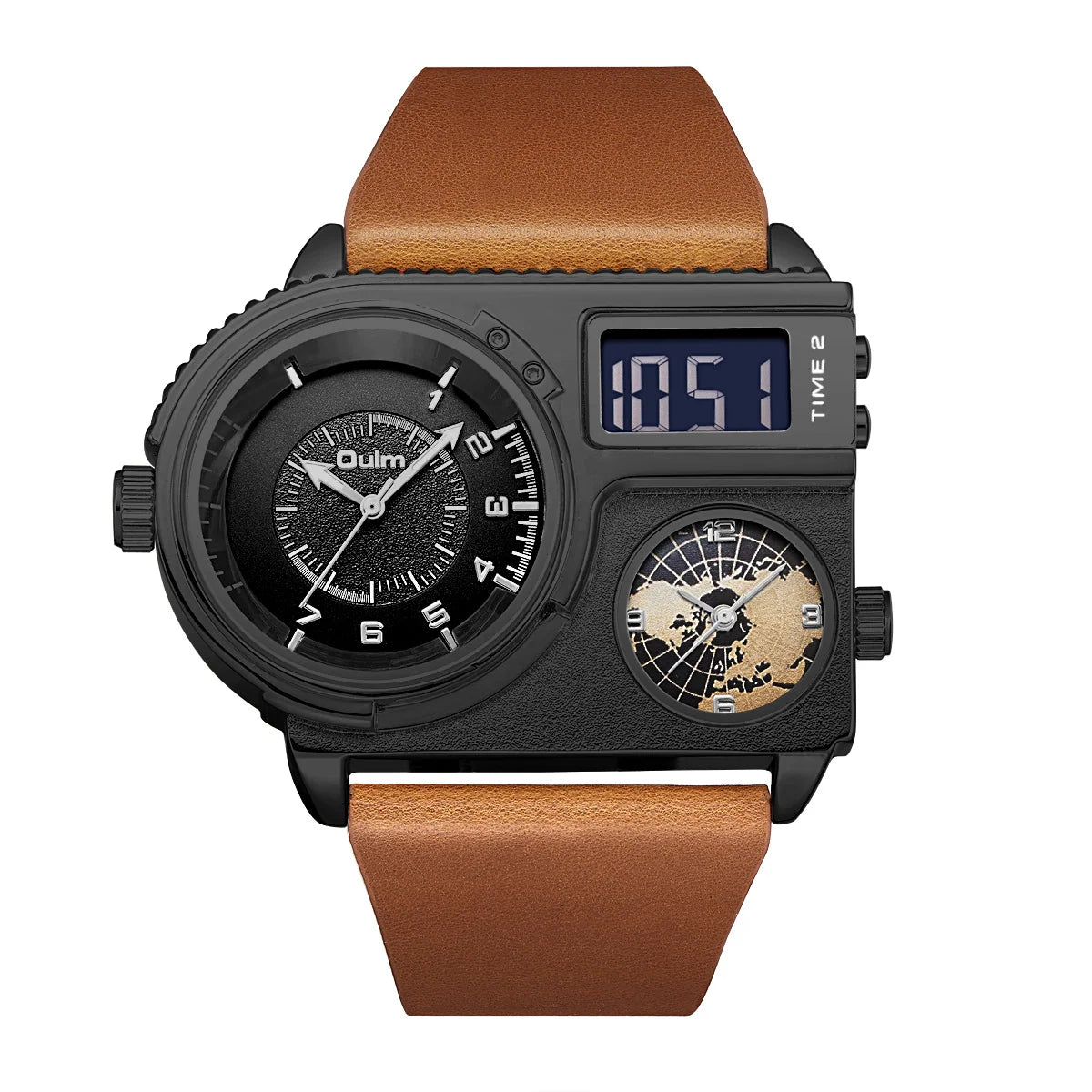 Purpose-Built Bold Multi-Display Analog Digital Watch for Everyday Use