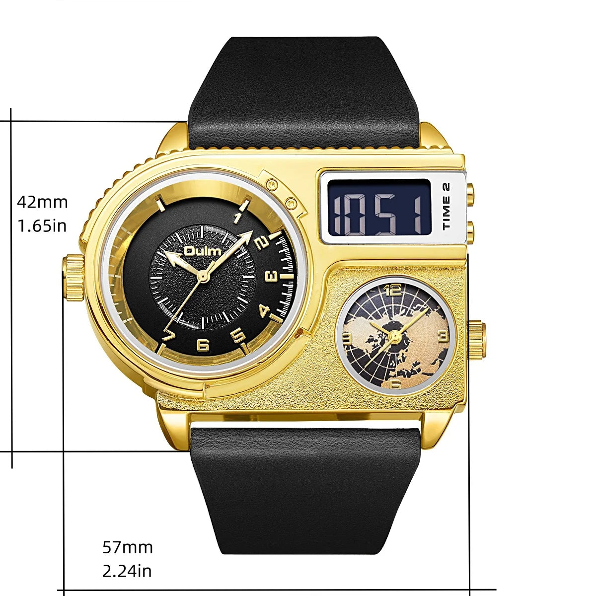 Purpose-Built Bold Multi-Display Analog Digital Watch for Everyday Use
