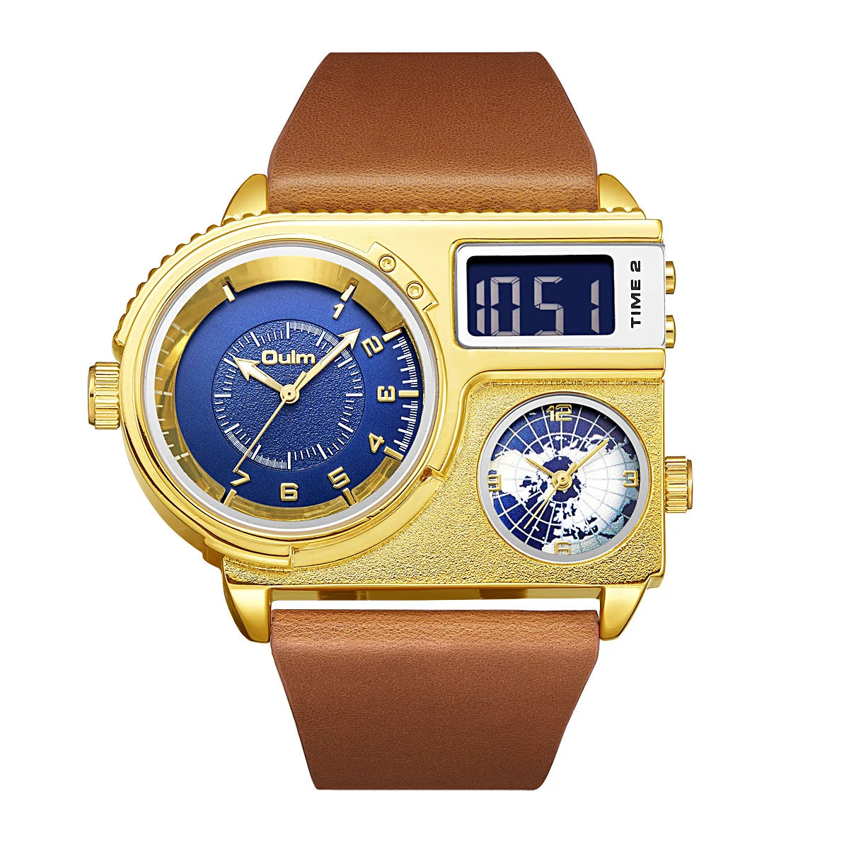 Purpose-Built Bold Multi-Display Analog Digital Watch for Everyday Use