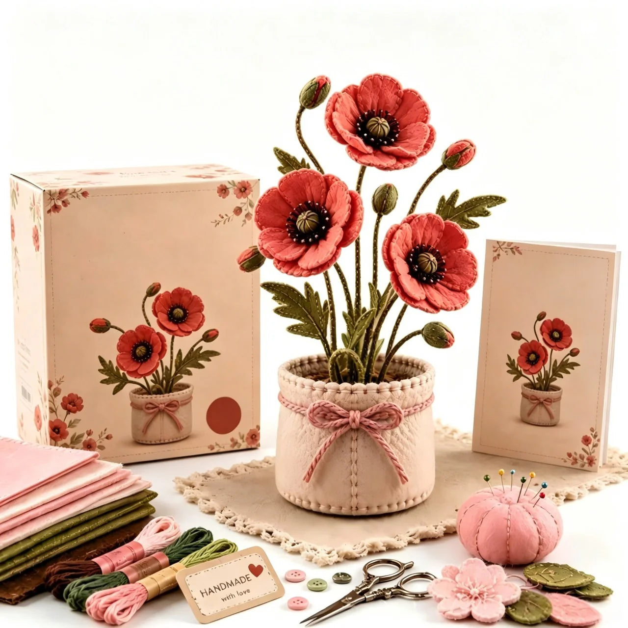 Hands-On Botanical Patchwork Felt DIY Kit Series for Creative Play