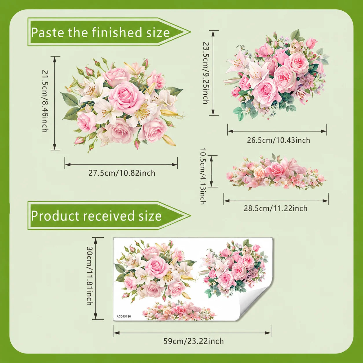 Purpose-Built Botanical Toilet Seat Sticker - Removable Green Leaf