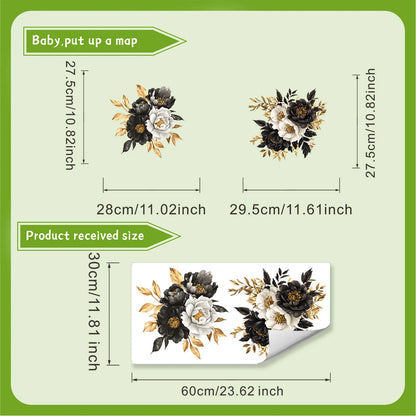 Purpose-Built Botanical Toilet Seat Sticker - Removable Green Leaf