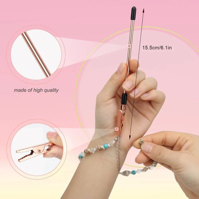 Metal Bracelet Clasp Helper with 6-Inch One-Handed Grip