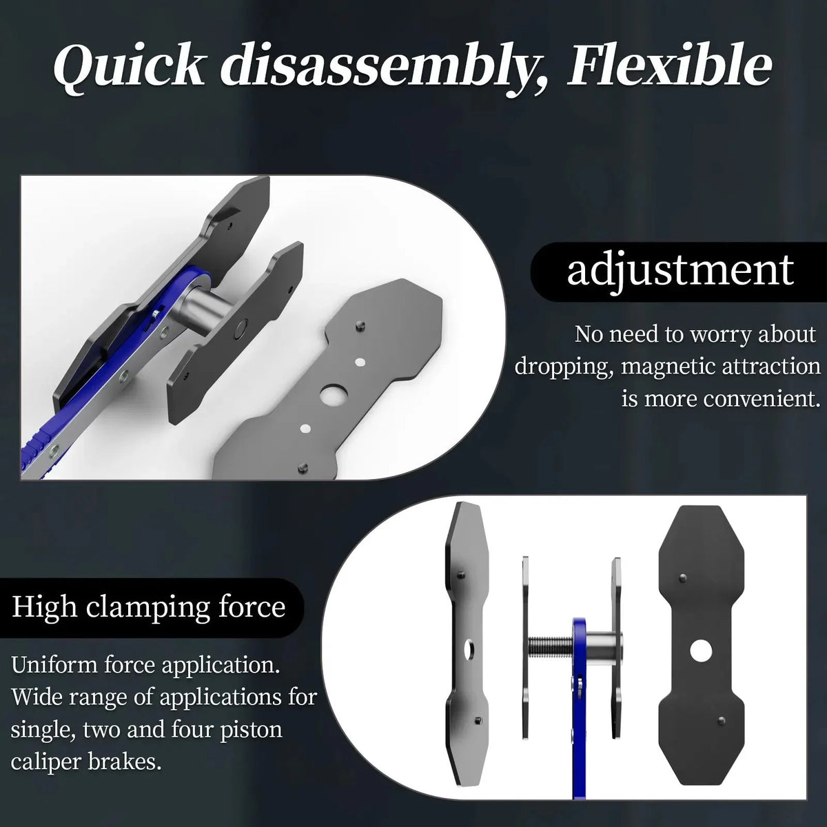 Workshop-Ready Brake Caliper Piston Press Tool for Single, Dual &