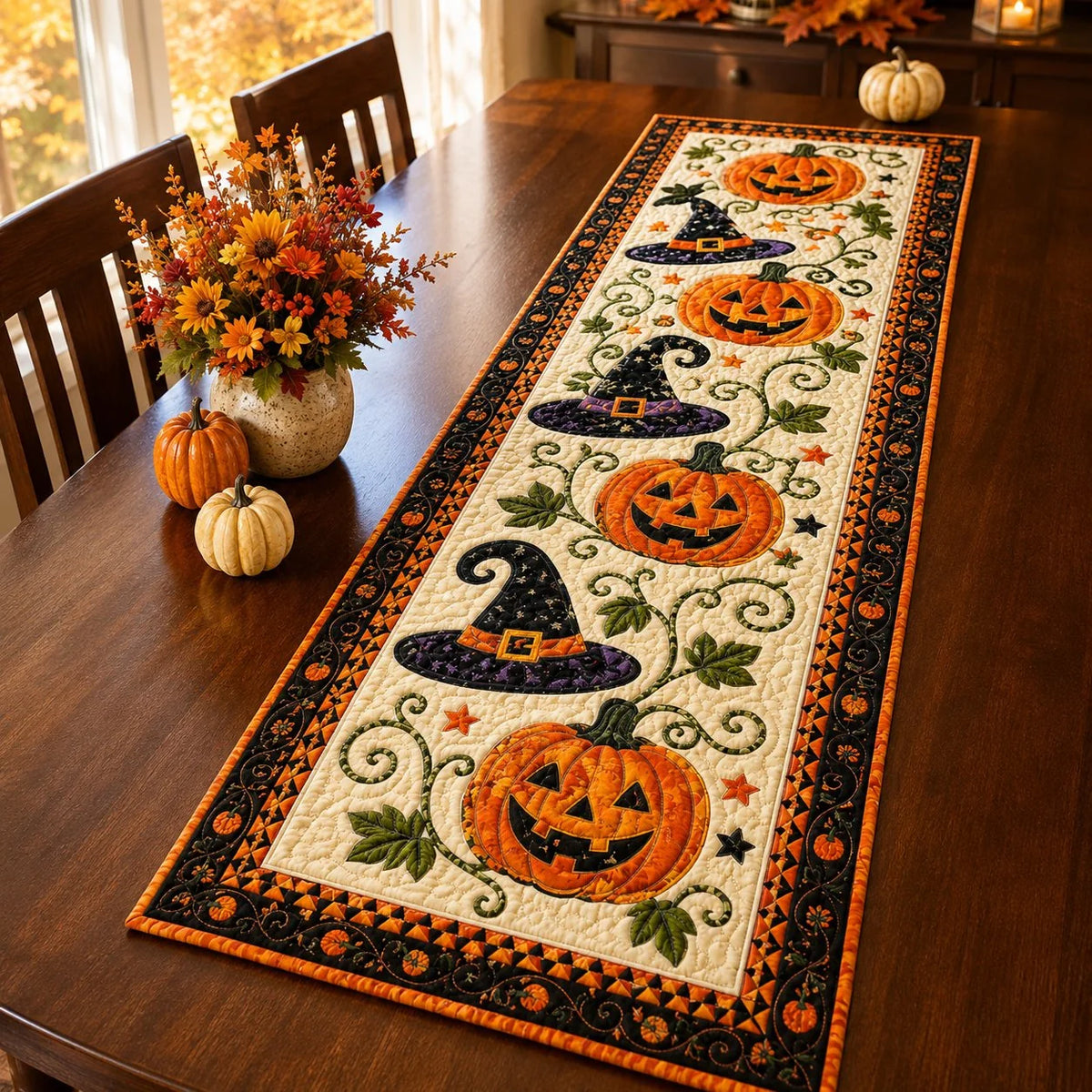 Purpose-Built Rustic Autumn Table Runner – Create a Warm Harvest
