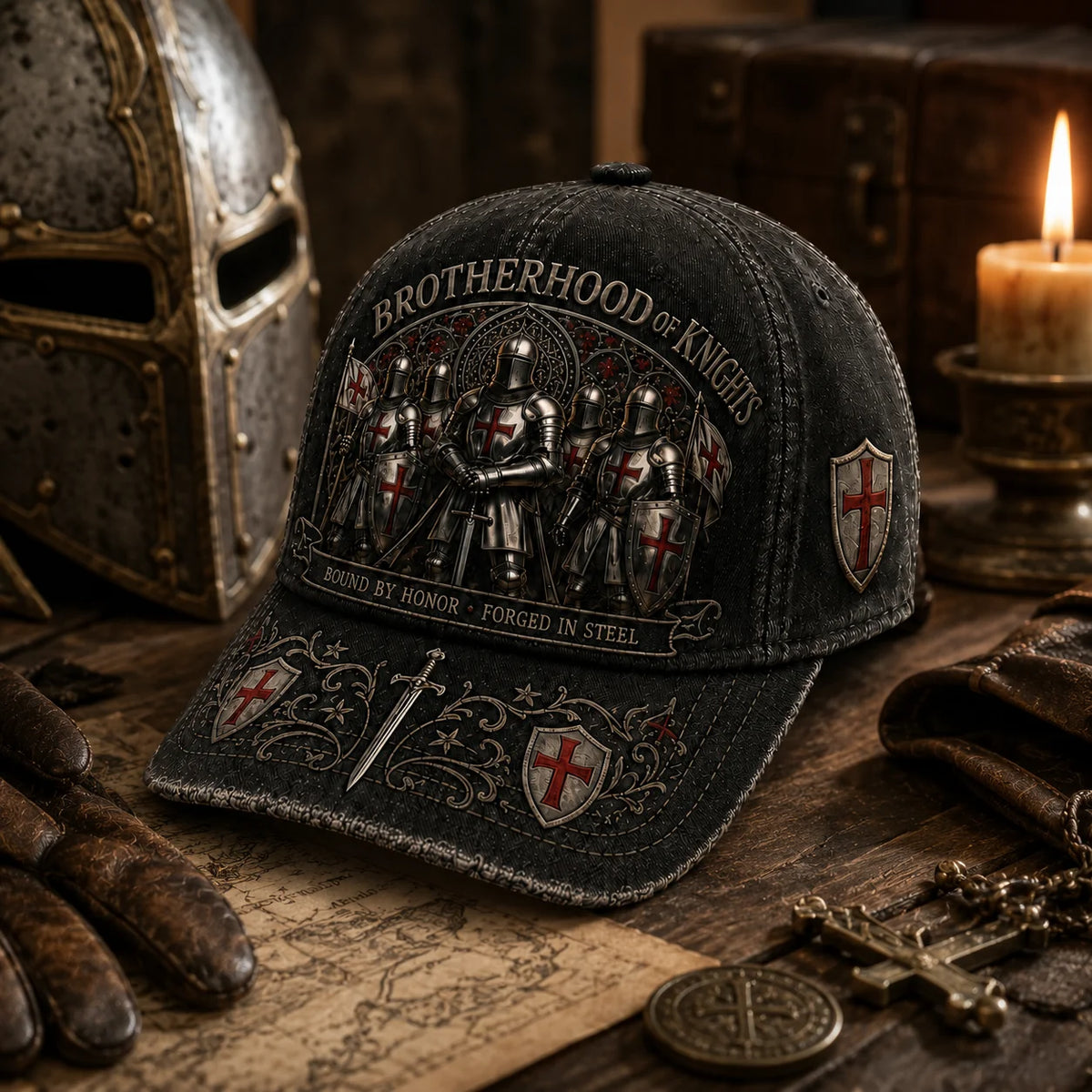 Distinctive Brotherhood Of Knights Honor Cap Honor Medal With Every