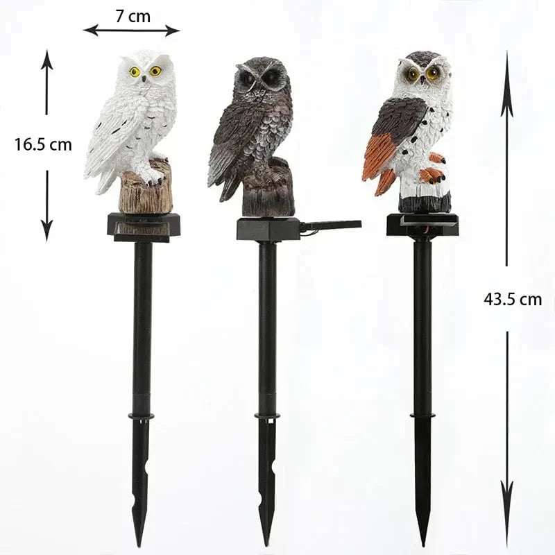 Outdoor Waterproof Solar Owl Light – LED Pathway Light for Lawn