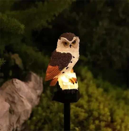 Outdoor Waterproof Solar Owl Light – LED Pathway Light for Lawn
