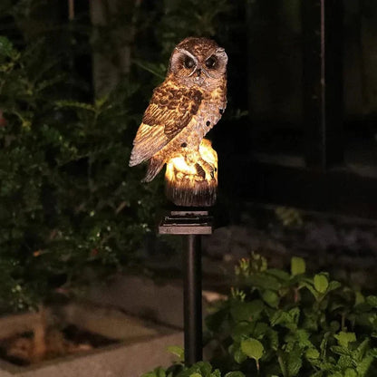 Outdoor Waterproof Solar Owl Light – LED Pathway Light for Lawn