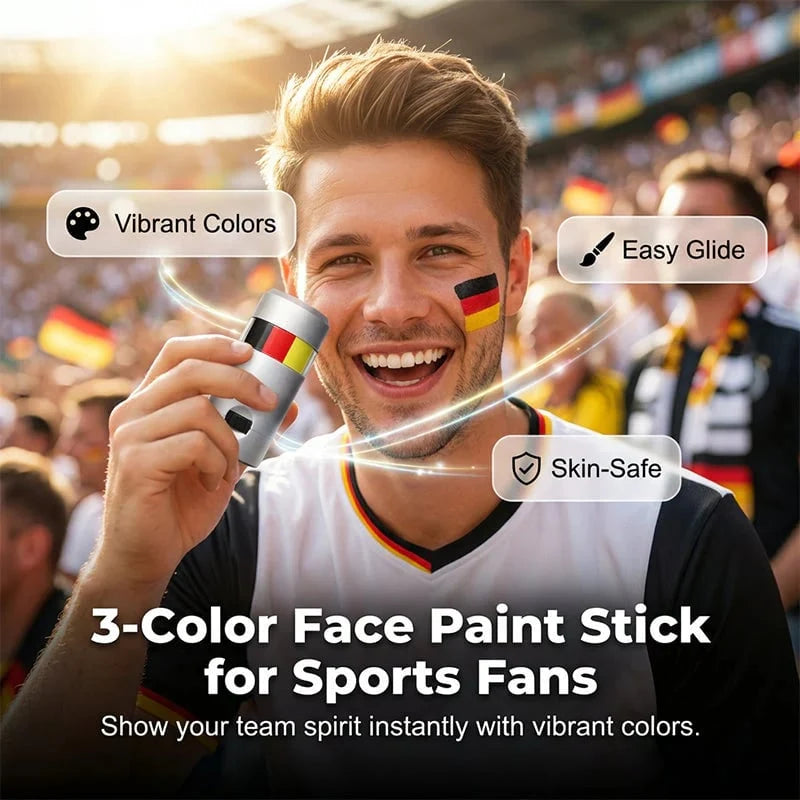 Instant Flag Face Paint Stick for Game Day & Events