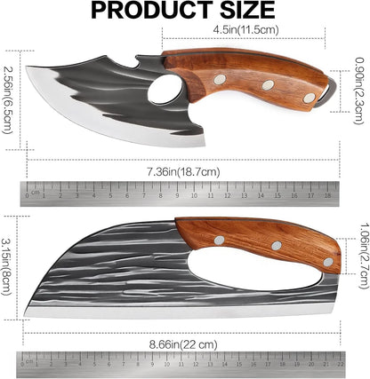 Easy-Use Free Hand-Forged Kitchen Knife Set for Daily Kitchen Tasks