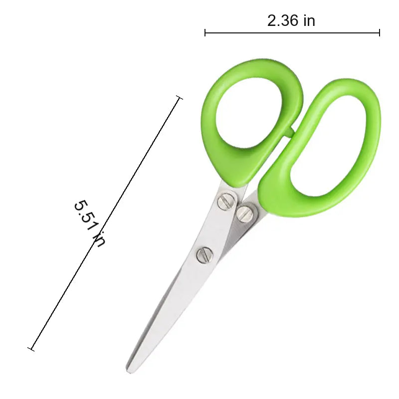 Purpose-Built Stainless Steel 5 Blades Scallion Cutter