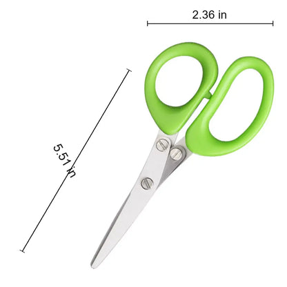Purpose-Built Stainless Steel 5 Blades Scallion Cutter