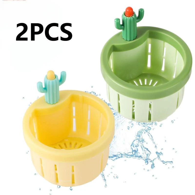 Easy-Use 2-Piece Cactus Kitchen – Sink Filter for Daily Kitchen Tasks