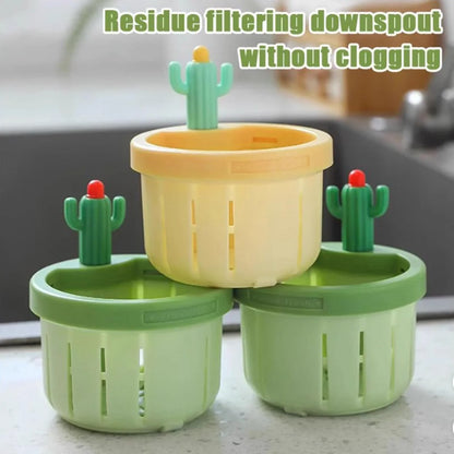 Easy-Use 2-Piece Cactus Kitchen – Sink Filter for Daily Kitchen Tasks