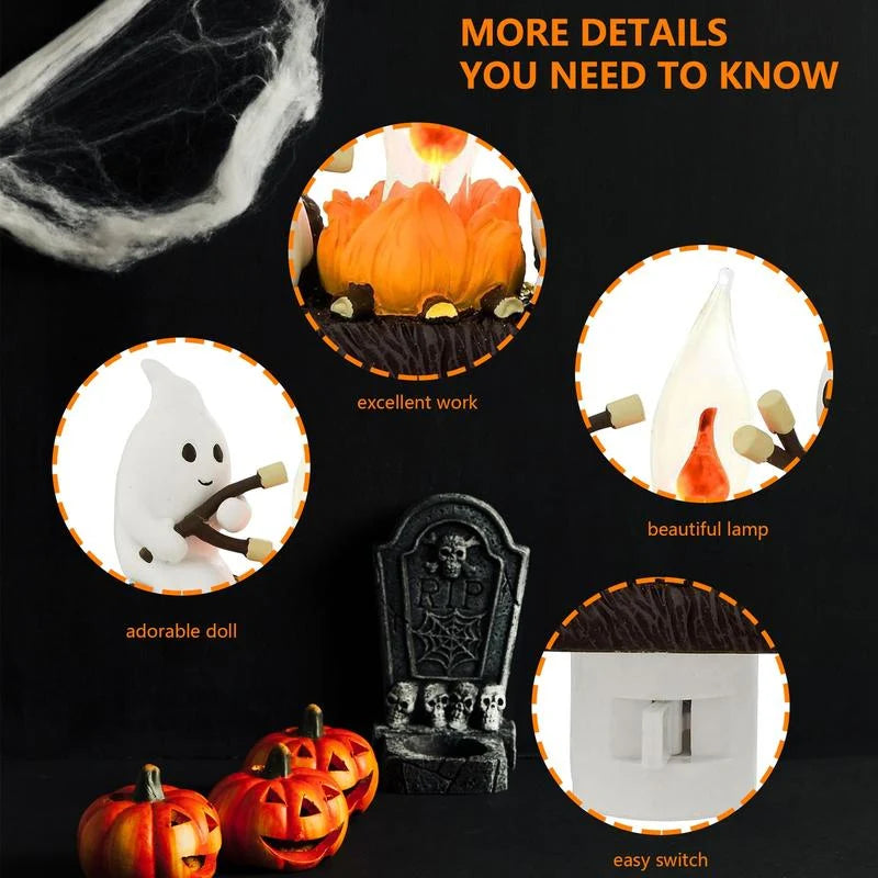 Decorative Ghosts Campfire Night Light for Focused Lighting