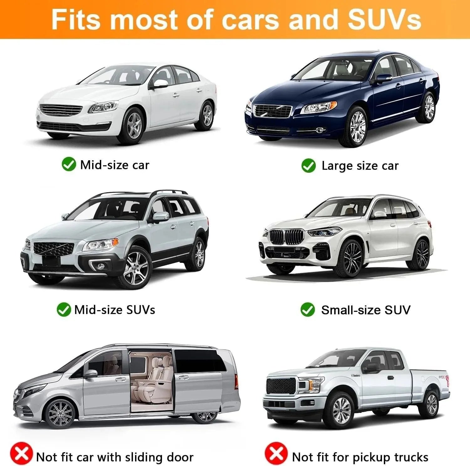 Vehicle-Ready Car Anti‐Mosquito Screen/Net, 4 Pack Car Sunshade