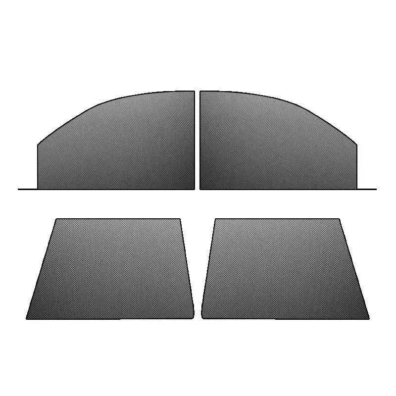 Vehicle-Ready Car Anti‐Mosquito Screen/Net, 4 Pack Car Sunshade
