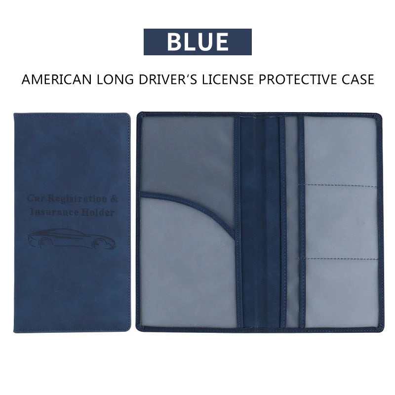 Vehicle-Ready Car Registration & Insurance Document Holder – PU