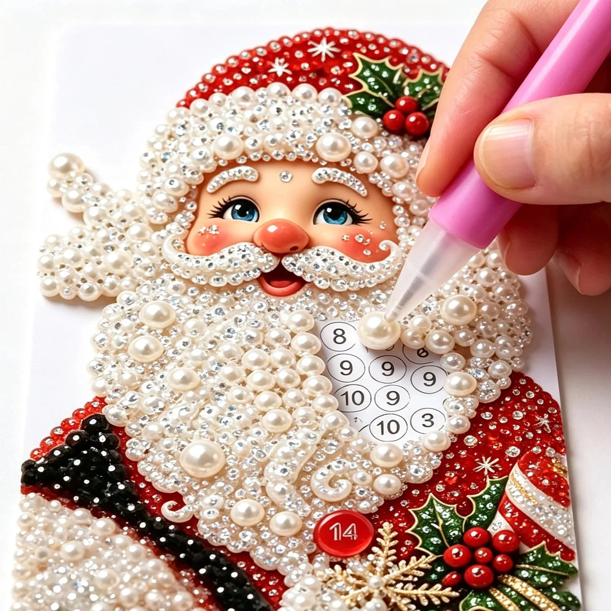Hands-On Pearl Cottage Art Kit – Pre-Cut Wooden Panels, Sparkling