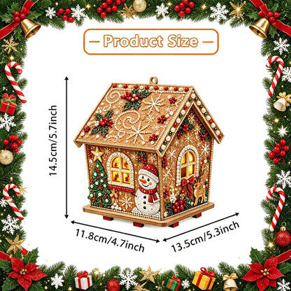 Hands-On Pearl Cottage Art Kit – Pre-Cut Wooden Panels, Sparkling