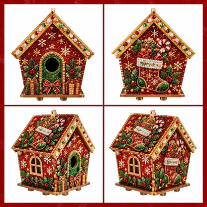 Hands-On Pearl Cottage Art Kit – Pre-Cut Wooden Panels, Sparkling