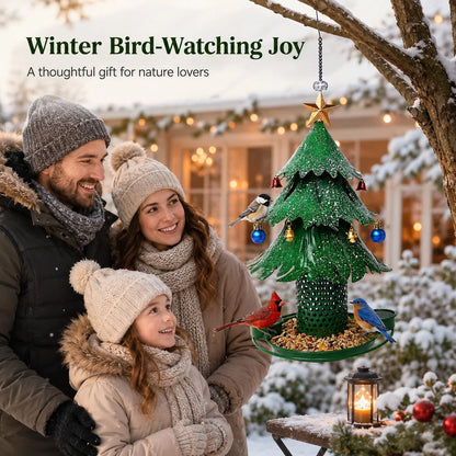 Purpose-Built Tree Bird Feeder Festive Backyard Holiday