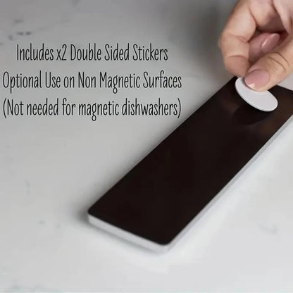 Sliding Clean-Dirty Dishwasher Magnet with Adhesive Backing