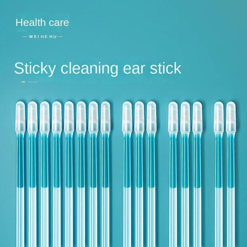 Visible-Tip Sticky Swabs for Careful Ear Cleaning