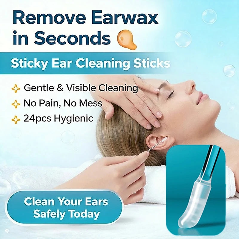 Visible-Tip Sticky Swabs for Careful Ear Cleaning