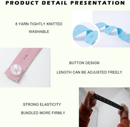 Adjustable Elastic Clothing Bands for Closet and Suitcase Storage