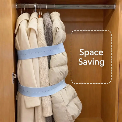 Adjustable Elastic Clothing Bands for Closet and Suitcase Storage