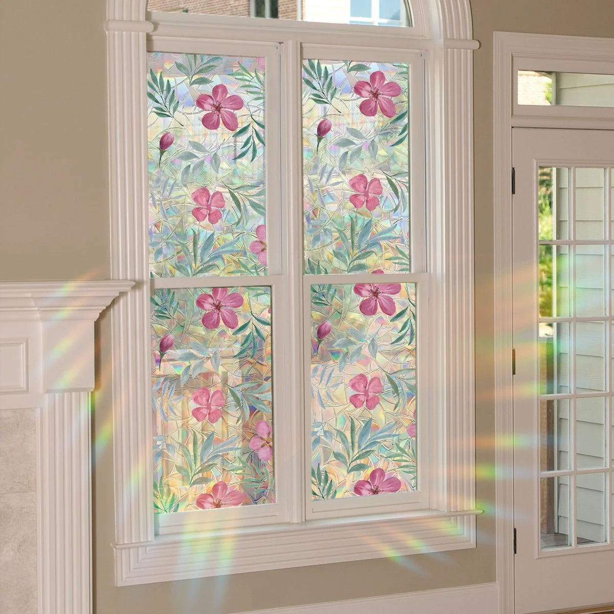 Decorative Colorful flowers, dazzling sunlight, double-sided visible