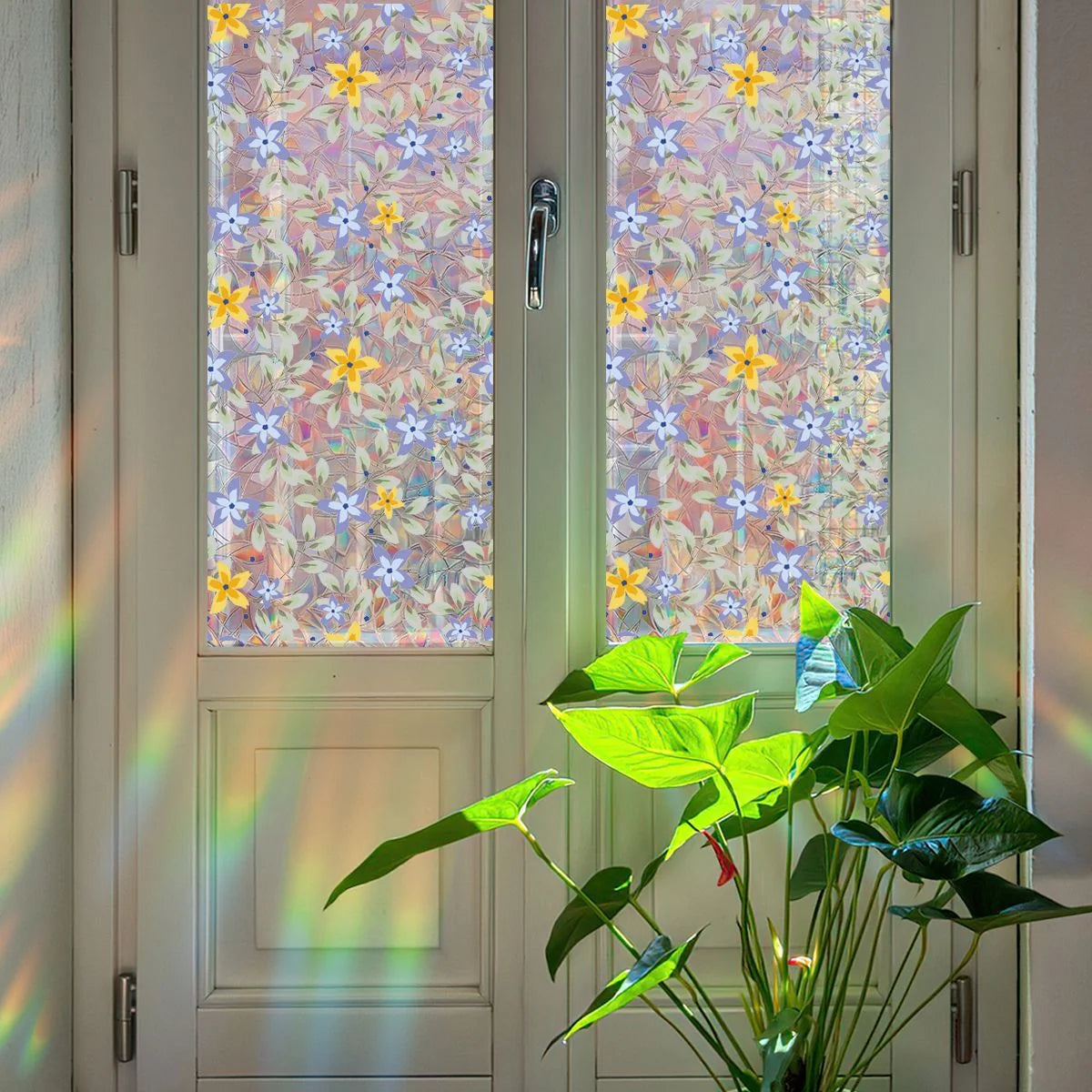 Decorative Colorful flowers, dazzling sunlight, double-sided visible