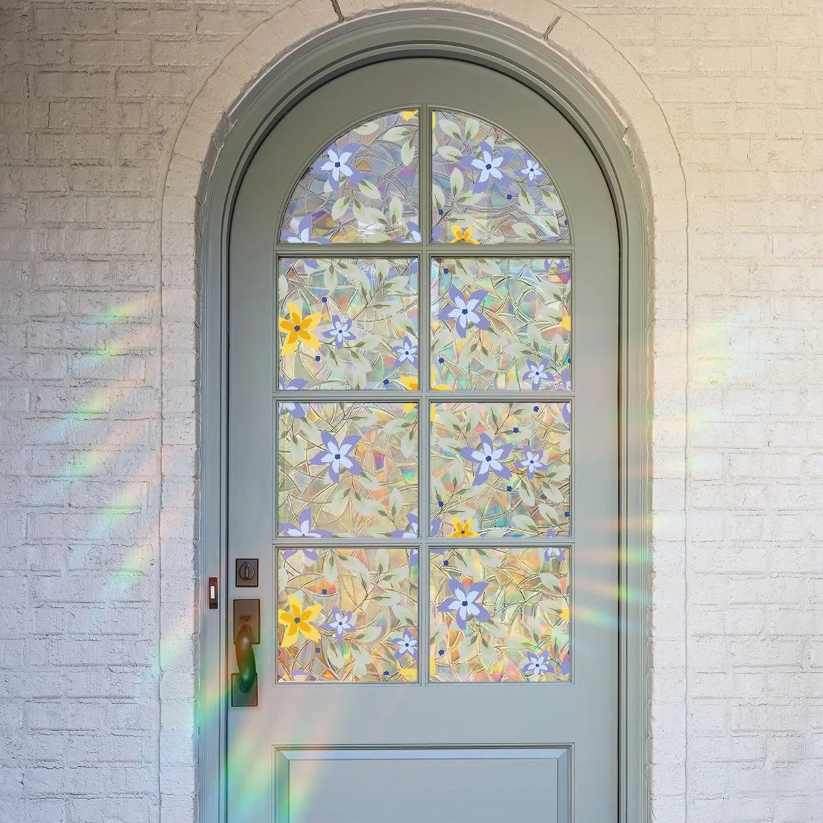Decorative Colorful flowers, dazzling sunlight, double-sided visible