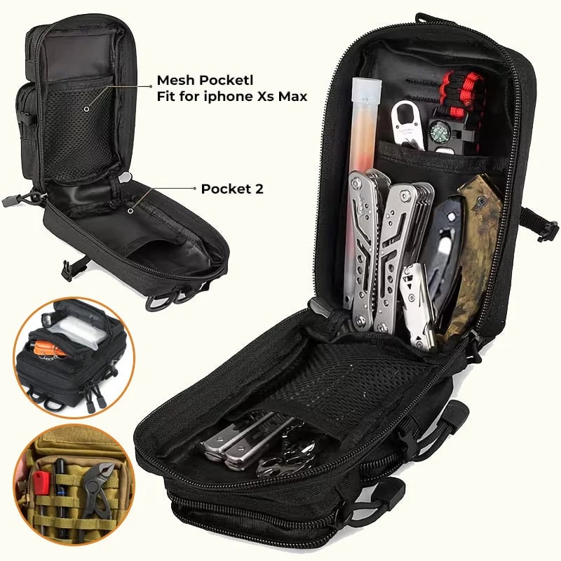 Vehicle-Ready Compact EDC Sling Bag – Tactical Utility Pouch For