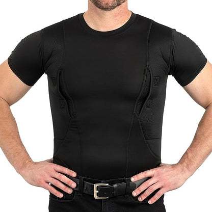 Distinctive Compression Tactical Short Sleeve T-Shirt with Dual Side