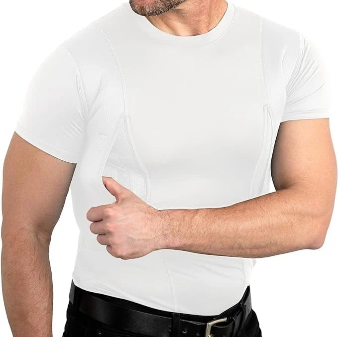 Distinctive Compression Tactical Short Sleeve T-Shirt with Dual Side