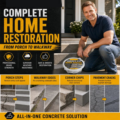 Purpose-Built Concrete Step Repair Adhesive for Everyday Use