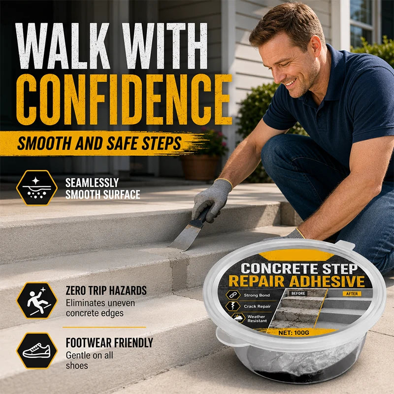 Purpose-Built Concrete Step Repair Adhesive for Everyday Use