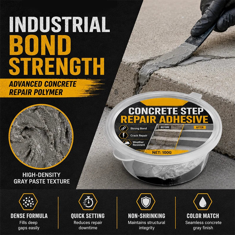 Purpose-Built Concrete Step Repair Adhesive for Everyday Use